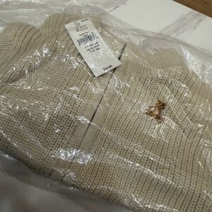 0-3 months GAP Beige Baby Sweater with Bear Detail.  Perfect for fall and winter